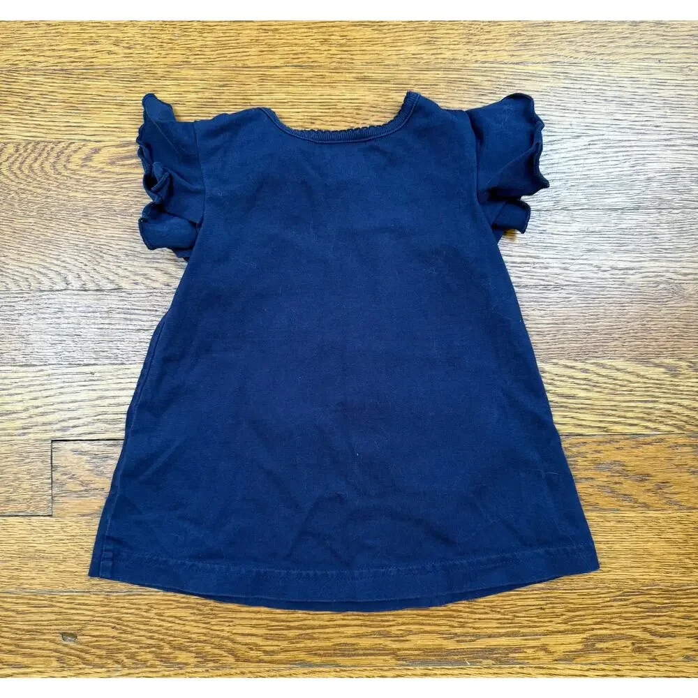 Hanna Andersson Girls' Navy Pocket Dress Size 6-12